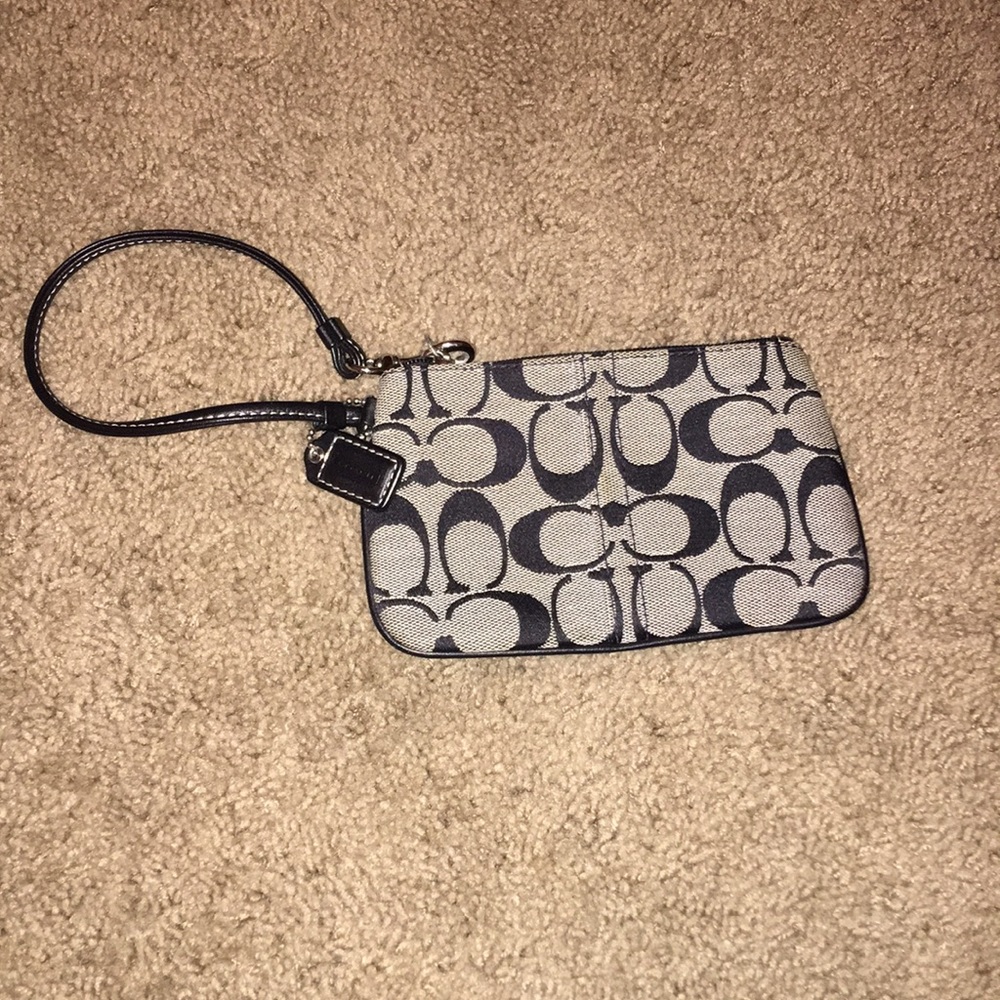 Black Coach Wristlet